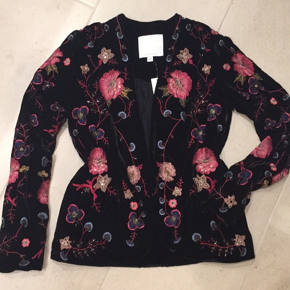 NWT- ETT:TWA BY ANTHROPOLOGIE EMBROIDERED JACKET - Picture 4 of 6